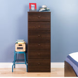 Prepac Astrid Tall Brown Dresser: 16"D x 20"W x 52"H, 6-Drawer Chest for Bedroom by Prepac - Perfect Chest of Drawers for Ample Storage, Espresso Prepac