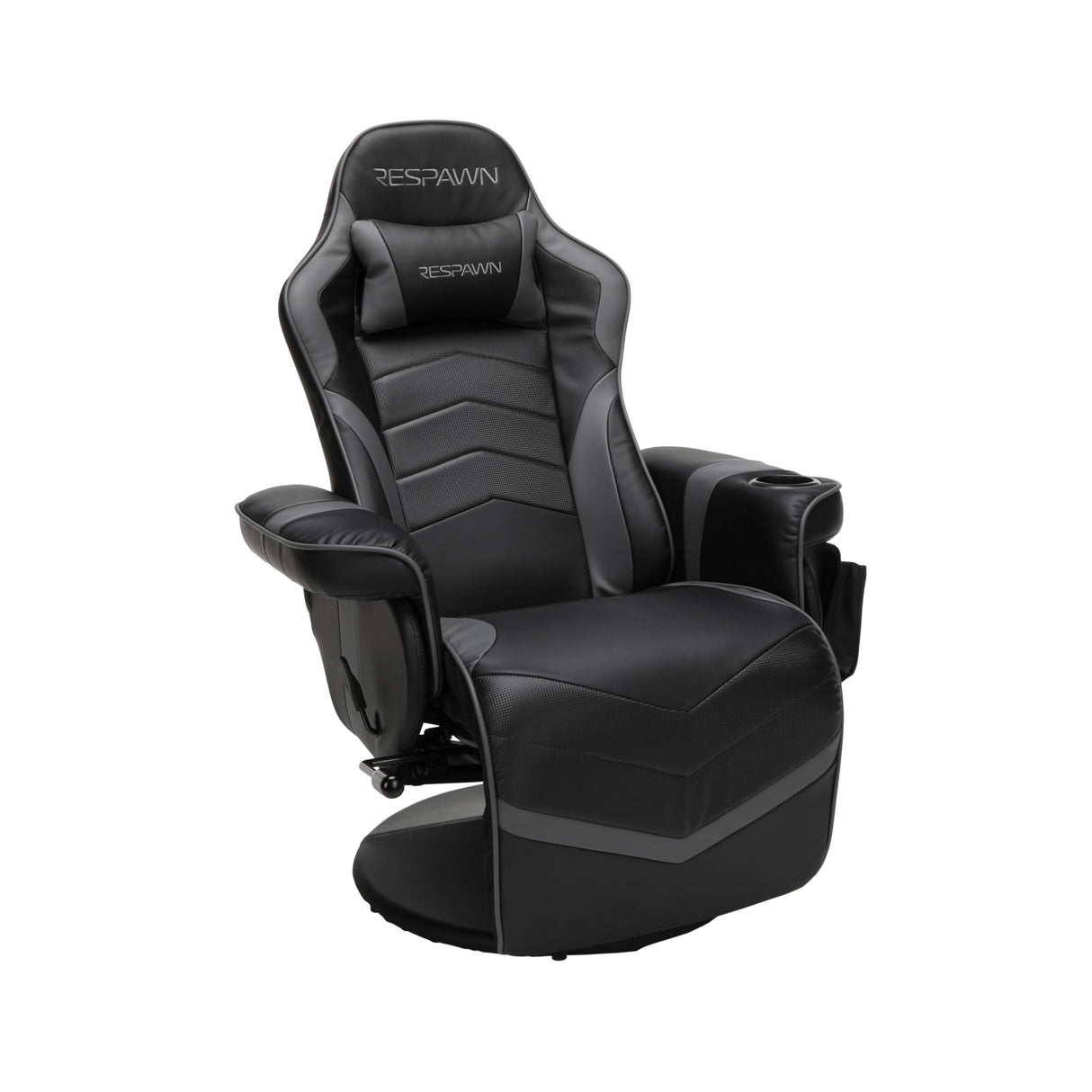 RESPAWN 900 Gaming Recliner - Video Games Console Recliner Chair, Computer Recliner, Adjustable Leg Rest and Recline, Recliner with Cupholder, Reclining Gaming Chair with Footrest - Gray RESPAWN