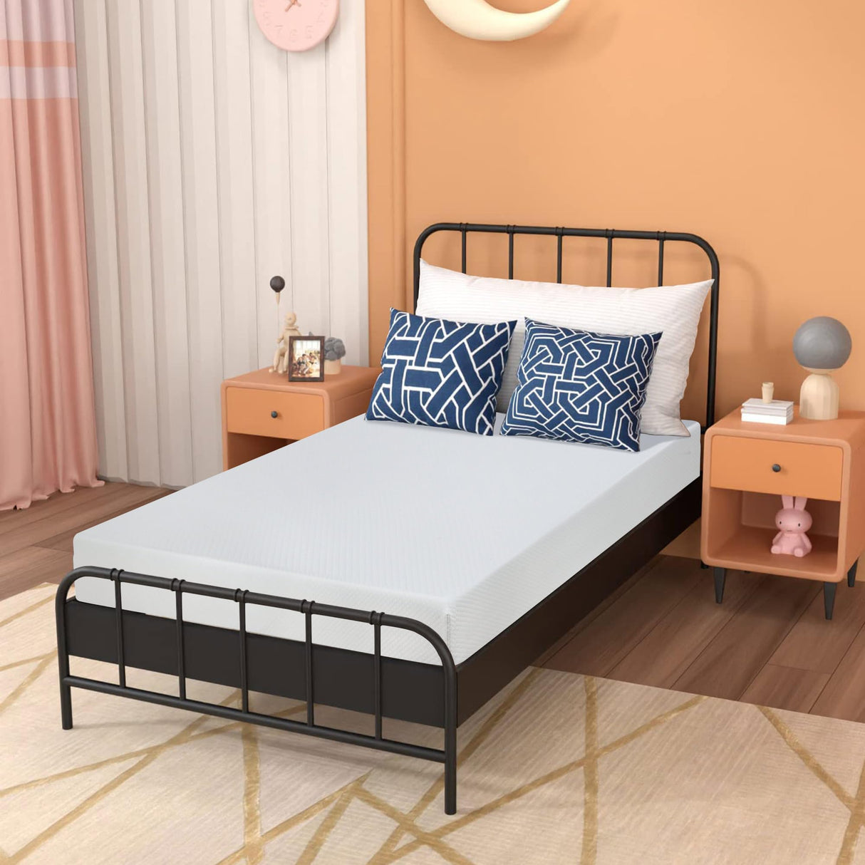 Twin Mattress, 5/6/8/10/12 Inch Medium Firm Mattress Memory Foam Mattress for Cool Sleep & Pressure Relief, Certipur-Us Certified Twin Bed Mattress, Twin Size Mattresses Bed in a Box, (Twin, 8 Inch) Haiput Wam