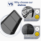 Book Shelf, 5 Tier Metal Wide Bookshelves, Adjustable Modern Book Shelves, Narrow Book Shelving for Small Spaces, Tall Decorative Bookshelf for Home Office/Living Room/Library (35.4"W*15.8"D*72"H) Notmise