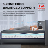 Sweetnight CoolNest 14 Inch King Size Mattress, Cooling Gel King Memory Foam Mattress for Cool Night Sleep, 5-Zone Ergo Support for Pressure Relief, Medium Firm, CertiPUR-US Certified Sweetnight