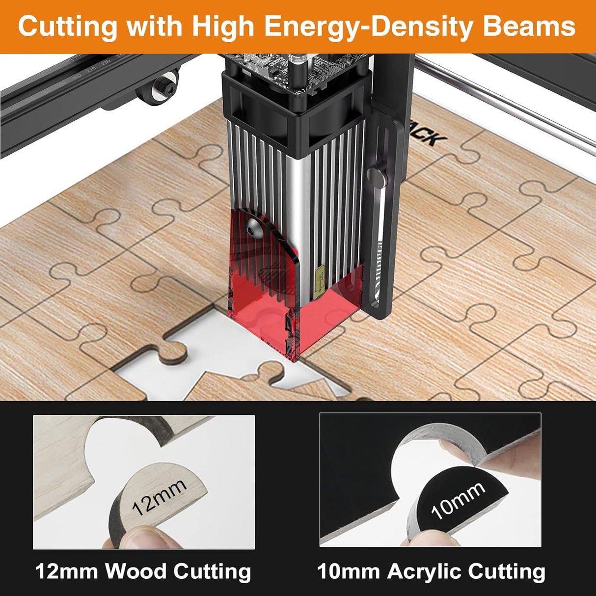 Refurbished ATOMSTACK A5 PRO Laser Engraver and Cutter,Class 4,5000mW Output Power Laser Cutter, 40W Higher Accuracy Laser Engraving Cutting Machine for Wood and Metal Naccolly