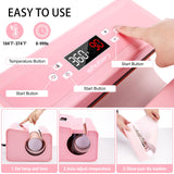 Whubefy Auto Tumbler Heat Press Machine, Pink Mug Heat Press Heat Up Even & Fast, Cup Press Machine for 30oz, Sublimation Machine for Tumbler 2.6-3.34in, Glass Jar, Can & Mugs, Halloween Spirit Whubefy