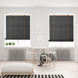 Bamboo Roller Blinds Shades,Outdoor Bamboo Roll Up,Vertical Lifting,Natural,Breathable,Waterproof Roller Shades for Privacy Protection,Sun Shade,Blackout,Ventilation,Easy Installation,35x72in（WxH BAYUE
