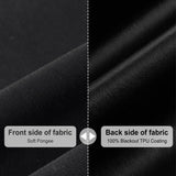 RYB HOME Black 100% Blackout Cordless Roller Shades Cuttable for Windows and Doors with 2 Magnetic Tie Backs Easy to Lift, No Drill Privacy Blinds with Customizable Width, W36 x L72, 1 Panel RYB HOME