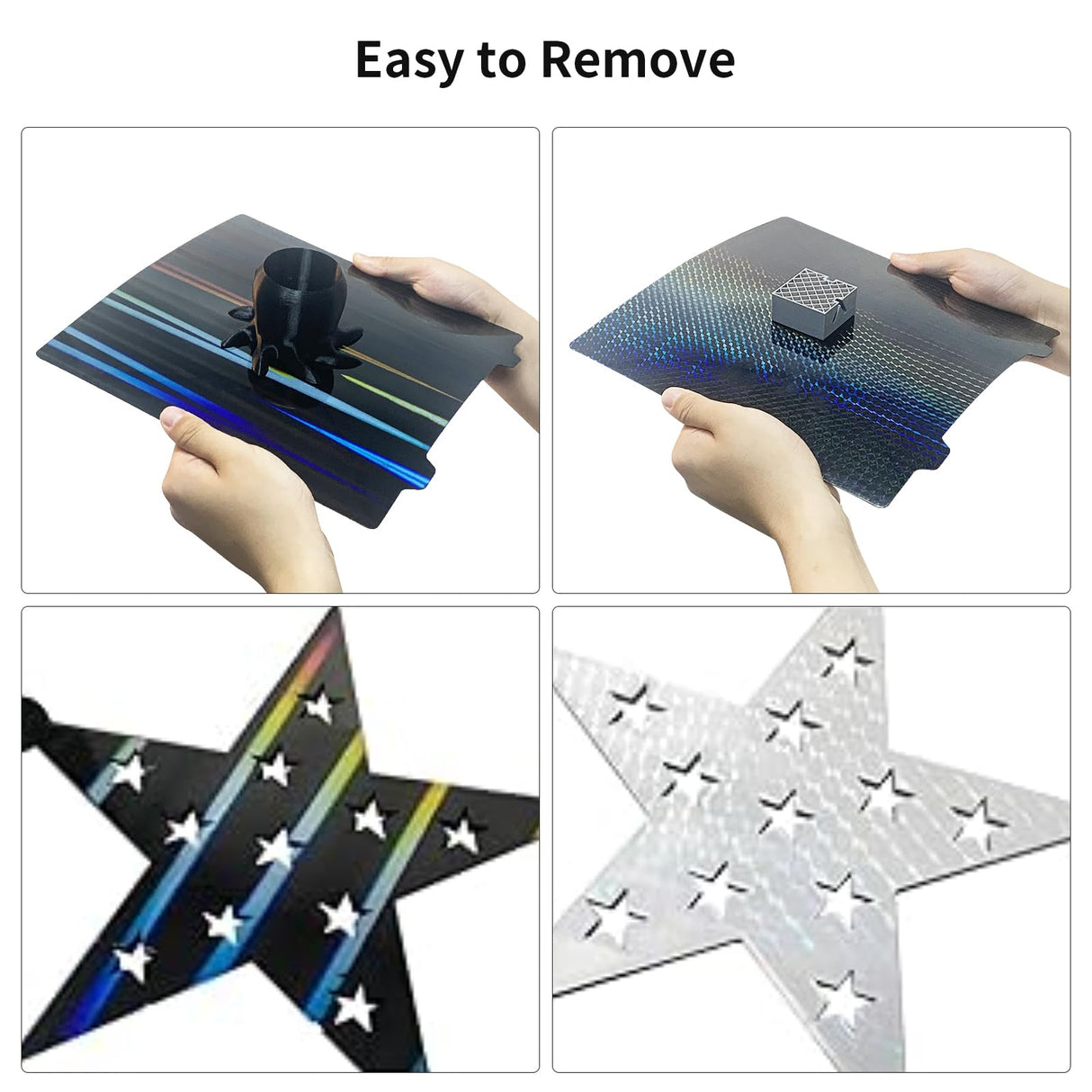 FYSETC Elego Neptune3 Pro H1H Build Plate - Light Beam+Phantom Print Bed 235x235mm: Flexible Spring Steel Sheet No Base for Ender 3 / Adventure 5M / Neptune4 /Ender 3 Pro V2 Neo 3D Printer Platform FYSETC