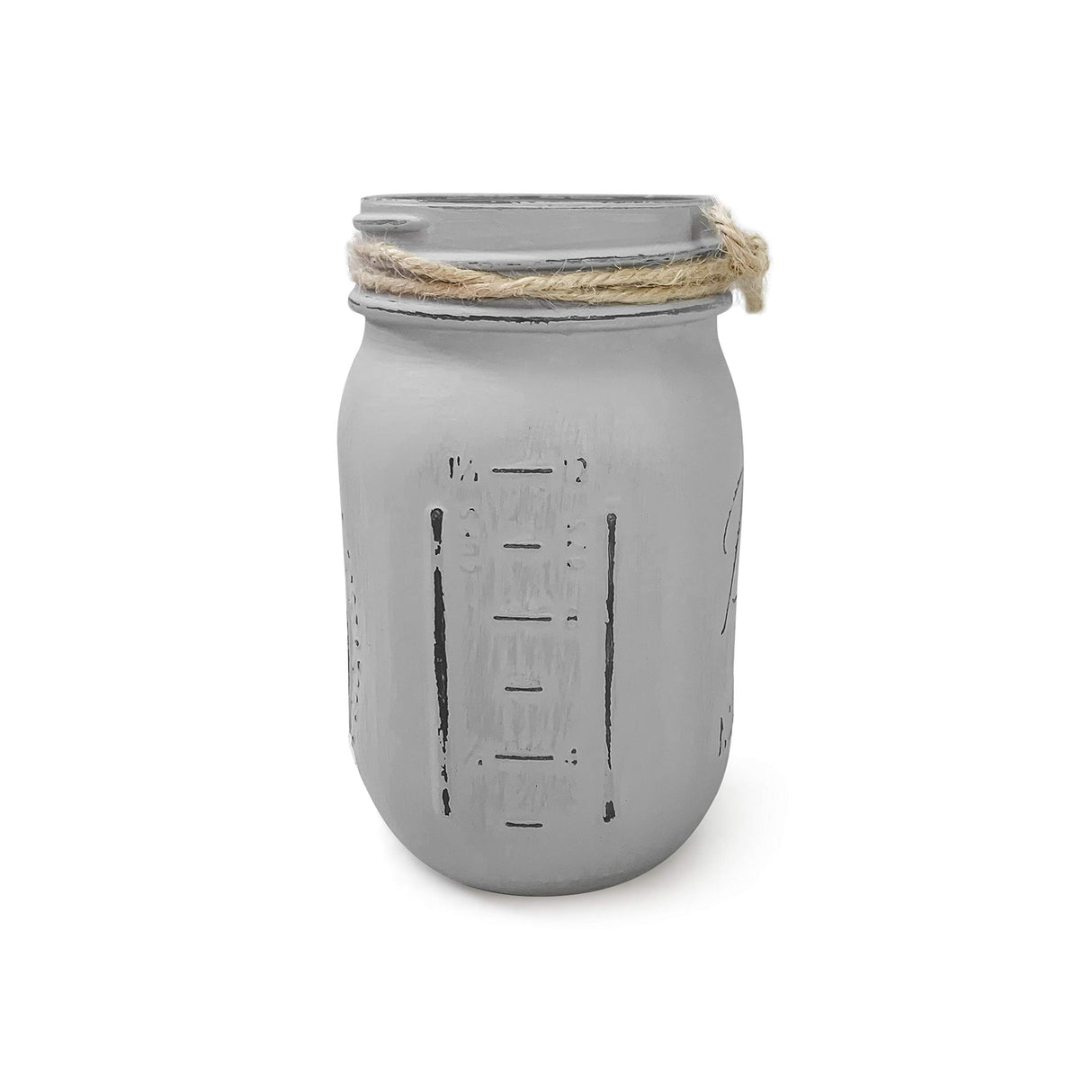 Light Gray Centerpieces for Tables, Gray Painted Mason Jars for Centerpieces, Gray Pen Holder, 16 oz Pint Jar, Elephant Baby Shower Centerpieces, Mason Jar Home Decor, Boy Baby Shower Decor Rustic VivasFlowerShop