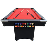 Freetime Fun Pool Table Set, Billiard Tables Accessories Included, 2 Pool Cue Sticks, Pool Table Balls, and More - 6 FT Portable Pool Table Freetime Fun