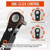 ZOOI Stocking Stuffers for Adults Men, Christmas Gifts for Men Ratcheting Pocket Screwdriver, Mens Gifts for Dad 90 Degree Right Ratchet Screwdriver, Dad Gifts for Him, White Elephant Gifts for Adults ZOOI