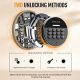 KAER 2 Gun Safe for Rifle and Pistols Electronic Gun Security Cabinet Quick Access Rifle Security Safes Gun Cabinet for Shotguns with Built-in Removable Storage Shelf KAER