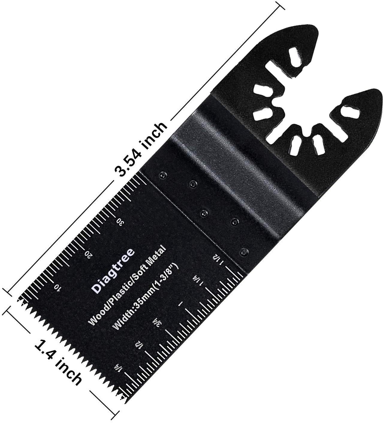 Diagtree Oscillating Saw Blades, Diagtree 50pcs Wood Universal Quick Release Oscillating Saw Blades Compatible with Fein Dremel Dewalt Craftsman Ridgid Makita Milwaukee Rockwell Ryobi, etc - WoodArtSupply