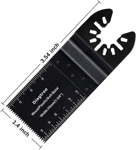 Diagtree Oscillating Saw Blades, Diagtree 50pcs Wood Universal Quick Release Oscillating Saw Blades Compatible with Fein Dremel Dewalt Craftsman Ridgid Makita Milwaukee Rockwell Ryobi, etc Diagtree