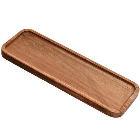 LorisArm 11.2"x 4" Small Wooden Serving Platters and Trays, Natural Acacia Wood Tray for Dessert,Appetizer, Cheese, Fruit, Cookie. LorisArm