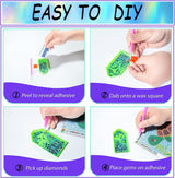 6 Pack 5D Cartoon Diamond Painting Kits for Beginners, Cute Animals DIY Diamond Art Kit, Full Round Drill Big Gem Art, Home Wall Decoration 6X6 inch Acelii