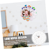 TEHAUX Sublimation Wall Clock Heat Transfer Craft Puzzle Heat Transfer Clock Heat Press Blank Clock Sublimation Hanging Wall Clock Bedroom Wall Clock Kid Clock Child Alarm Clock Round TEHAUX