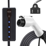 SAE J1772 Level 1+2 EV Charger, 16Amp 90-260V, 3.5KW, Portable Electric Car Charger, Charging Cable with NEMA 5-15 Male Plug Home Charging Station HuamCalato