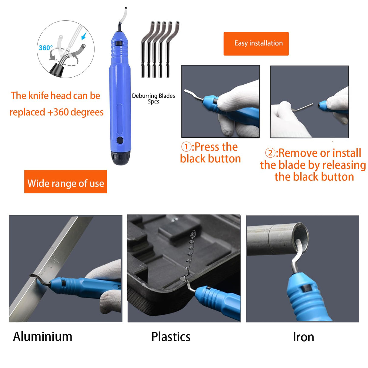 46Pcs 3D Printer Tool Kit Includes Deburring Tool, Files,Cleaning Needles, Brush,Carving Knife,3D Printier Accessories Set for Cleaning, Finishing 3D Printing Model MILUOSONG