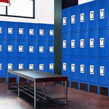 Greenvelly Metal Locker with 3 Doors, Tall Steel Storage Locker Cabinet for Employees, gym locker Storage Cabinets with lock and adjustable shelves for School, Home, Office, Garage (Black) Greenvelly