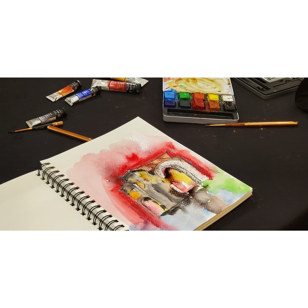 Fabriano 1264 Watercolor Pad, 9 x 12, Bright White Fabriano