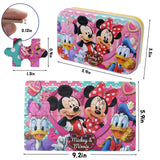 Mickey Mouse Puzzles for Kids Ages 4-8 60 Pieces Puzzles for Kids Ages 3-5 Minnie Mickey Puzzle for Girls and Boys Toys Jigsaw Puzzles in a Metal Box Educational Puzzles (Minnie Mickey 0686) doovide