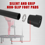 Kanchimi 40" Folding Mini Fitness Indoor Exercise Workout Rebounder Trampoline with Handle, Max Load 330lbs(Black) Kanchimi