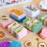 Jcoos Soap Making Kit, Soap Making Kit for Adults, Kids - Shea Butter Glycerin Melt and Pour Base, Molds, Dye, Fragrances, Dried Flowers, DIY Craft for Kids Beginners Girls, Gift Boxes for Women Jcoos