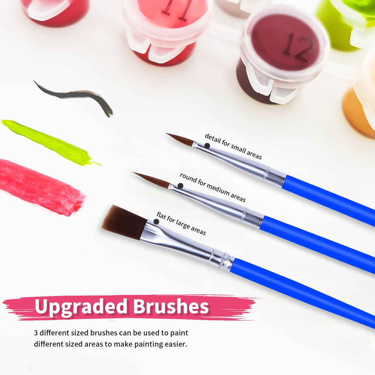 TINY FUN 6PC Paint by Number Kit for Adults DIY Oil Painting Kit 12x16 Inch Unframed Canvas, Nature Landscape Art Beginner Friendly Craft Kits for Home Decor Gift TINY FUN