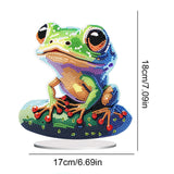 ARTopet DIY Diamond Desktop Ornament Special Shaped Crystal Frog Diamond Art Painting Tabletop Ornaments Single Sided Diamond Home Decor ARTopet