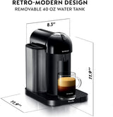 Nespresso Vertuo Coffee and Espresso Maker by Breville, Black Nespresso