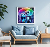 BYGFHLYW 5D Diamond Painting Kits for Adults,Skull Diamond Art Kits for Adults Beginner, DIY Full Drill Diamond Dot Gem Painting for Home Wall Decor 13.7x13.7inch BYGFHLYW