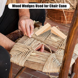 Akamino 10 Pack Wooden Door Stoppers,Non-Slip Soild Wood Door Wedges for Bottom of Door,Triangle Wood Block Security Door Stopper for Home Office Chair Caning - 4.8 x1.5x1.5 Inch Akamino