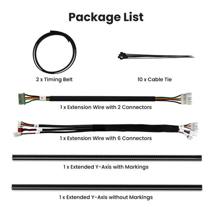 Mecpow X3 Series Y-axis Extension Kit, EX3 Laser Engraver Area Expansion Kit for 5W/10W Laser Cutter, Engraving Area is Expanded to 15.7 * 29.5"(410 * 750mm), Longer Laser Engraving and Cutti - WoodArtSupply