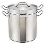 Winware Stainless 20 Quart Steamer/Pasta Cooker with Cover Winware