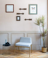 Dahey Rustic Wooden Arrow Wall Decor Farmhouse, 15" Wood Arrows Sign Wall Hanging Art Christmas Decoration for Home or Wedding, Set of 2 Dahey