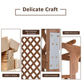 85inch Wooden Garden Arch Wedding Arch for Ceremony, Garden Arbor Trellis for Climbing Plants Vines, Easy Assembly, Outdoor Flower Arches Wedding Arbor for Bridal Party Guangshuohui