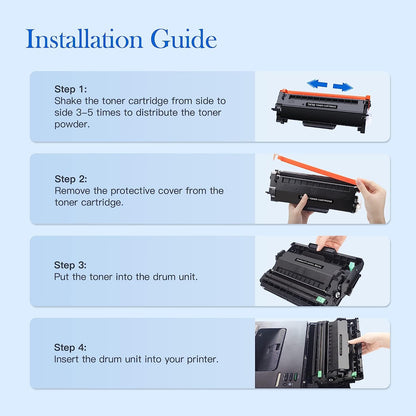 Valuetoner TN760 Toner for Brother Printer Compatible for Brother Toner TN-730/TN-760 use with Brother HL-L2350DW HL-L2395DW HL-L2390DW HL-L2370DW MFC-L2690DW L2750DW L2710DW L2550DW Printer (2 Black)