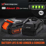 VEVOR Cordless Grease Gun, 20-Volt, 10,000 PSI, 39" Long Hose, Electric Grease Gun Kit Professional High Pressure Battery Powered Grease Gun with Carrying Case, Battery and Charger Included, Black VEVOR