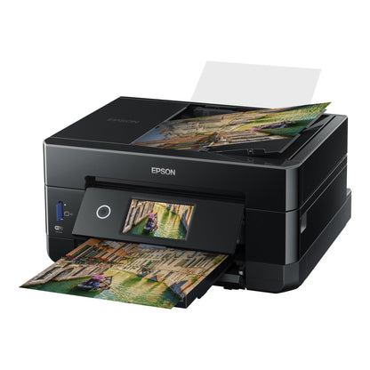 Epson Expression Premium XP-7100 Wireless Color Photo Printer with ADF, Scanner and Copier, Black, Small