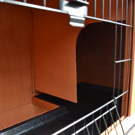 Pawhut 40" Wooden Rabbit Hutch Small Animal House Pet Cage PawHut