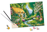 Ravensburger CreArt River Cottage Paint by Numbers Kit for Adults - Painting Arts and Crafts for Ages 14 and Up Ravensburger
