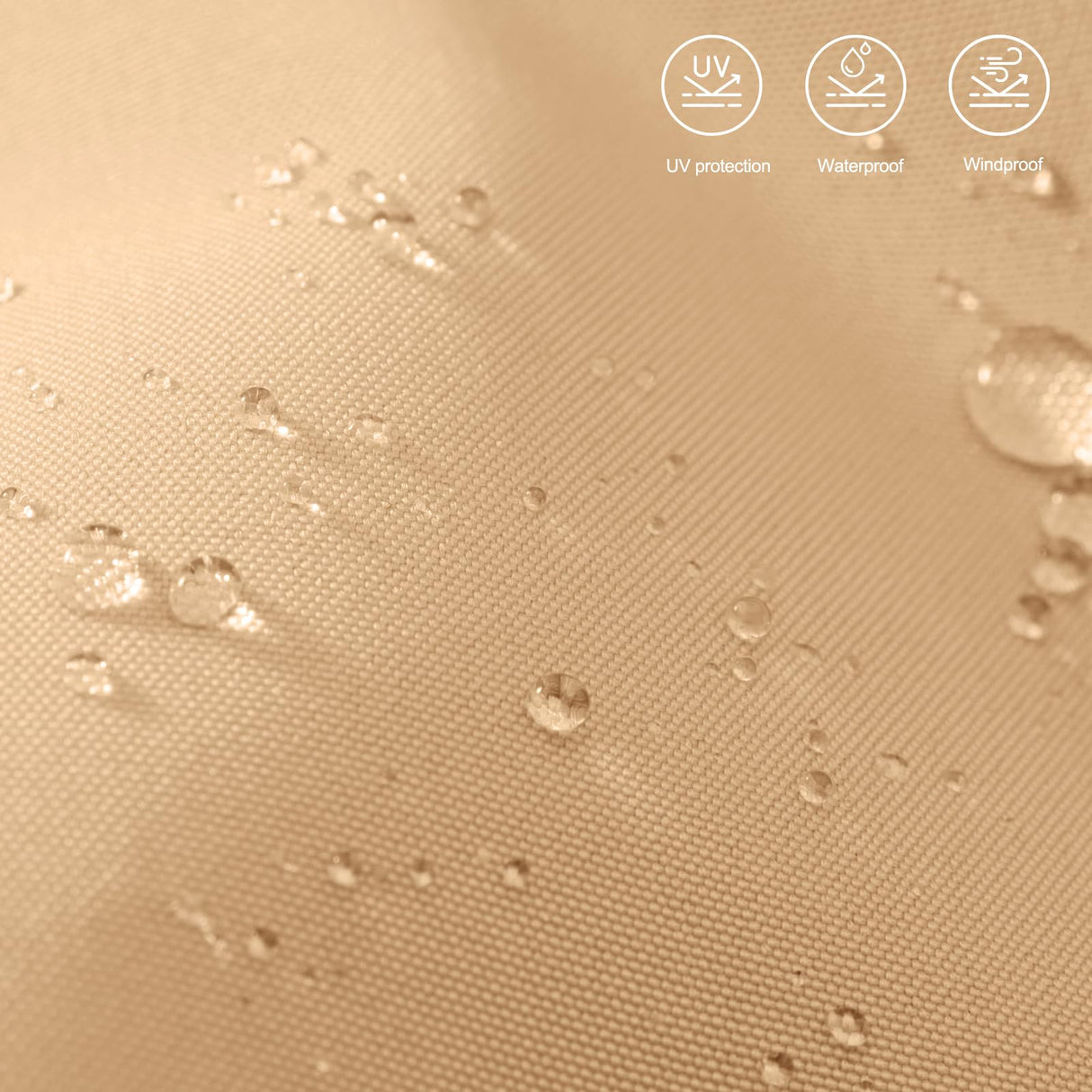 MASTERCANOPY Patio Umbrella for Outdoor Market Table (7.5ft,Khaki) MASTERCANOPY