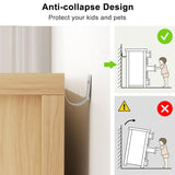 Jocoevol Fluted 7 Drawers Dresser for Bedroom, Boho Chest of Drawers with Metal Handle, Wood Dresser TV Stand, Wooden Closet Clothes Storage Organizer for Living Room, Hallway (Natural Oak) Jocoevol