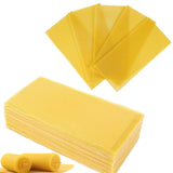 30Pcs Beeswax Sheets for Candle Making, Natural Wax Foundation for Bee Frames, DIY Candle Making Kit, Bees Wax Sheets for Beehives Honey (16.34 x 7.68inch) TESSTSY