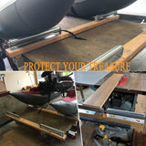 1.5" Diameter Roller and Bracket Set - 13.8" Long for Transporting Such as Foating Fishing Boats, Kayaks, Rafts and so on - Pack of 2 TAOMENNI