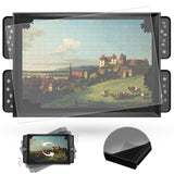 1500 Pieces Move & Rotating Puzzle Board with Drawers，36.42" x 28.94" Portable Jigsaw Puzzle Table for Adults, Wooden Puzzle Board with Covers & Wheels, Birthday Gifts for Mom HEBESPACE