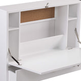 SEI Furniture Willingham Wall Mount Folding Desk, White SEI Furniture