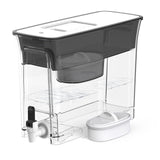 Waterdrop 35-Cup Slim Water Filter Dispenser, Large Capacity Water Filter Pitcher, 200-Gallon Long-Life, 5X Lifetime, Reduces Chlorine, PFOA/PFOS and More, BPA Free, Black (with 1 Filter) Waterdrop
