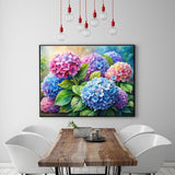 EIBEILI Diamond Painting Kits for Adults, Hydrangea Flowers 5D Diamond Art Kits for Beginner DIY Full Drill Diamond Dots Crystal Craft Kits for Home Wall Decor Gifts 12x16 Inch EIBEILI