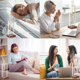 Ceremony Incense Holder, Wooden Incense Holder for Sticks with Glass Ash Catcher, Anti-ash Incense Burner with 20 Incense Sticks and a Ash Brush for Meditation Yoga Spa Room Decor CEREMONY