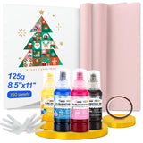 Printers Jack Sublimation Ink & 150 Sheet Sublimation Paper 8.5x11’’ 120G, 2 Pack Teflon Sheet, Heat Tape compatible for Inkjet Printer ET-2800 ET-15000 ET-2803 ET-2760 ET-2400 ET-4700 ET-4800 ET-2720 Printers Jack